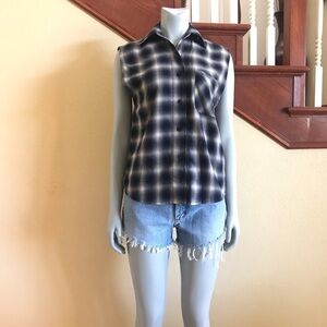 UNIF Sleeveless Flannel Tank Size XS